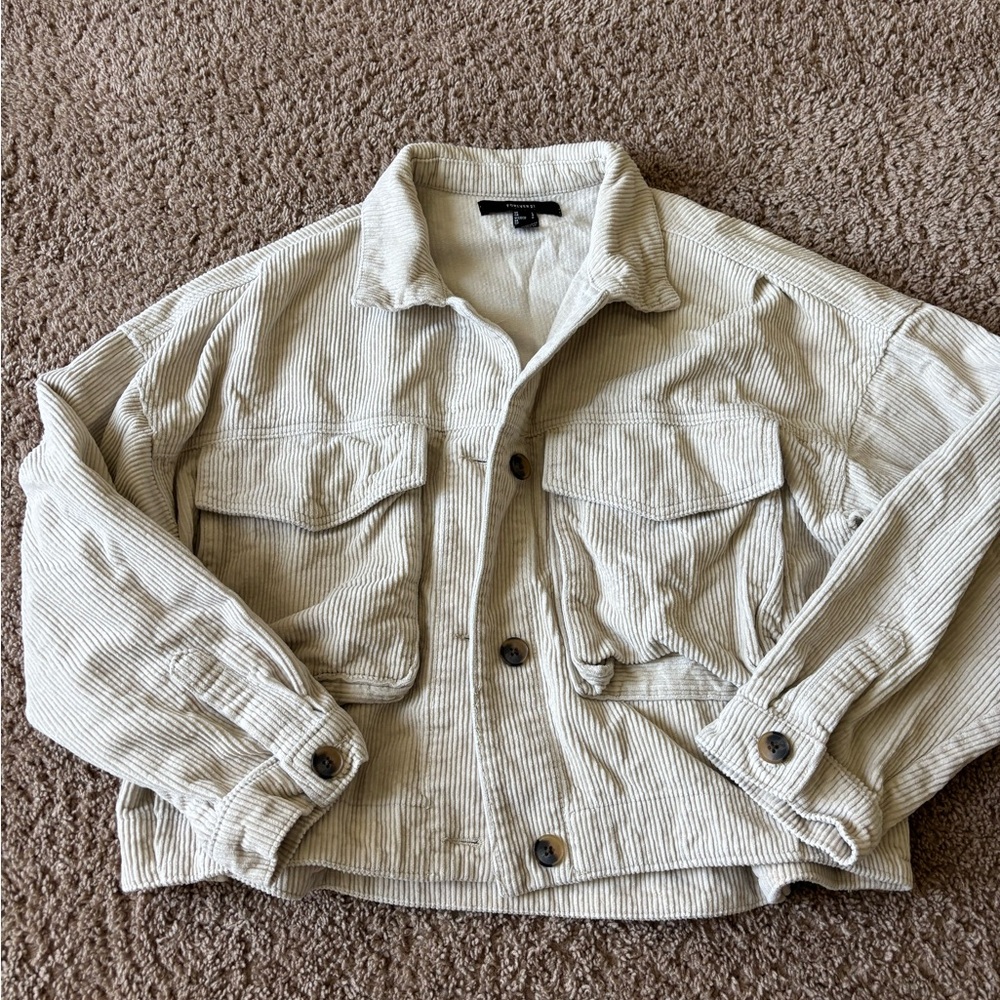 Forever 21 Light Beige Corduroy Jacket